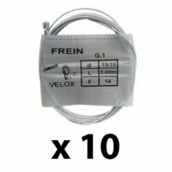 Marque Câble De Frein Velox® 3000mm (Boite De 10 Unités) -Shimano Solde cable de frein route city 300m boite de 10 cables 1