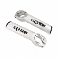 Marque Embout De Cintre Ergotec Evo 1 Alu Argent Orientable 15° (Paire)